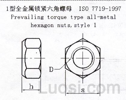 Iso Prevailing Torque Type All Metal Hexagon Nuts