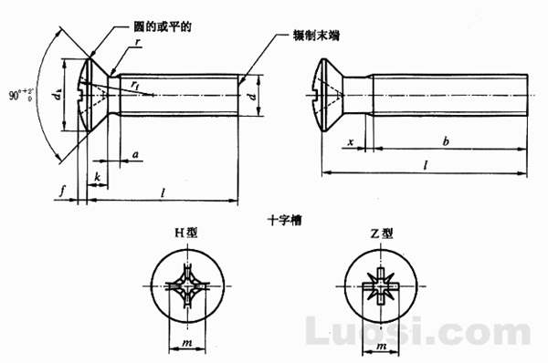 gbt8202000十字槽半沉头螺钉dineniso7047代替gbt8201985countersunk