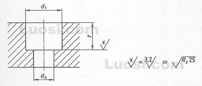 DIN 974 (DIN 974 | ) Diameters of counterbores(holes) - 嘉兴德加德企业